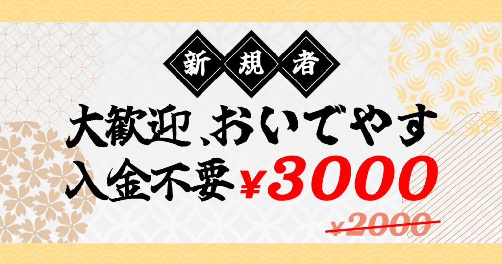 入金不要3000

